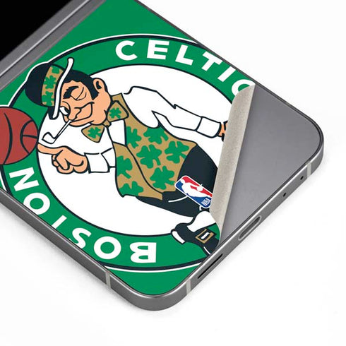 NBA Boston Celtics Large Logo Galaxy Z Flip6 Skin